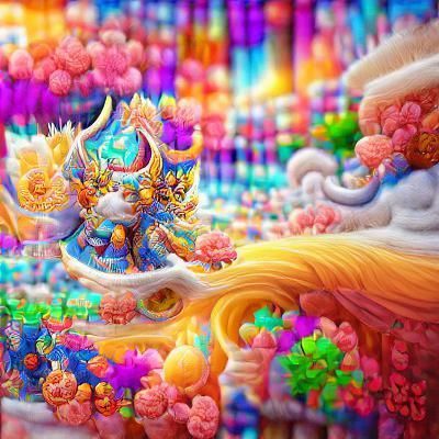 Colorful Art of a Cute Divine Being