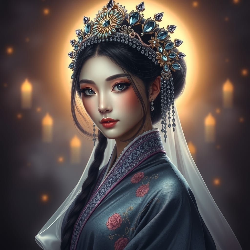 Ethereal Oriental Beauty in Dusk Till Dawn Ambiance