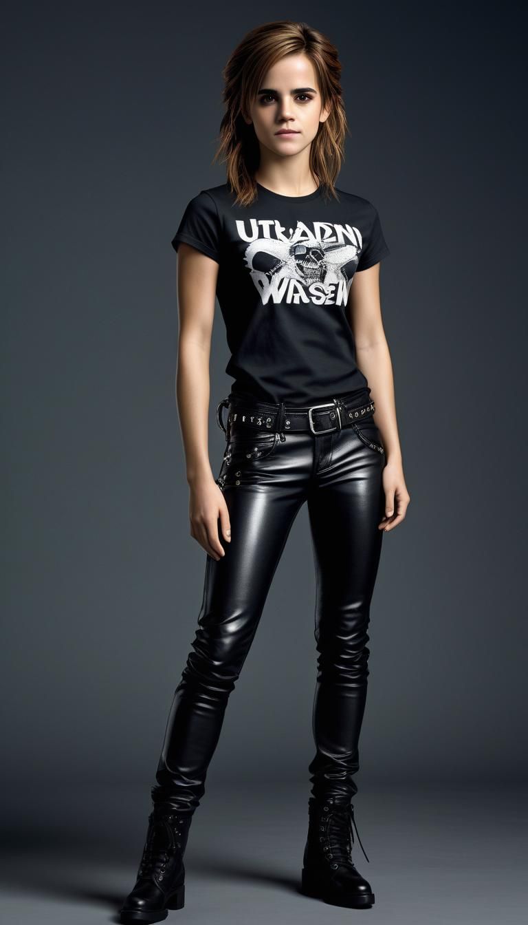 Punk Woman Portrait in Ultrarealistic Style