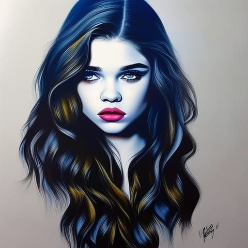 Eisley-esque Woman in Graffiti Splash Art