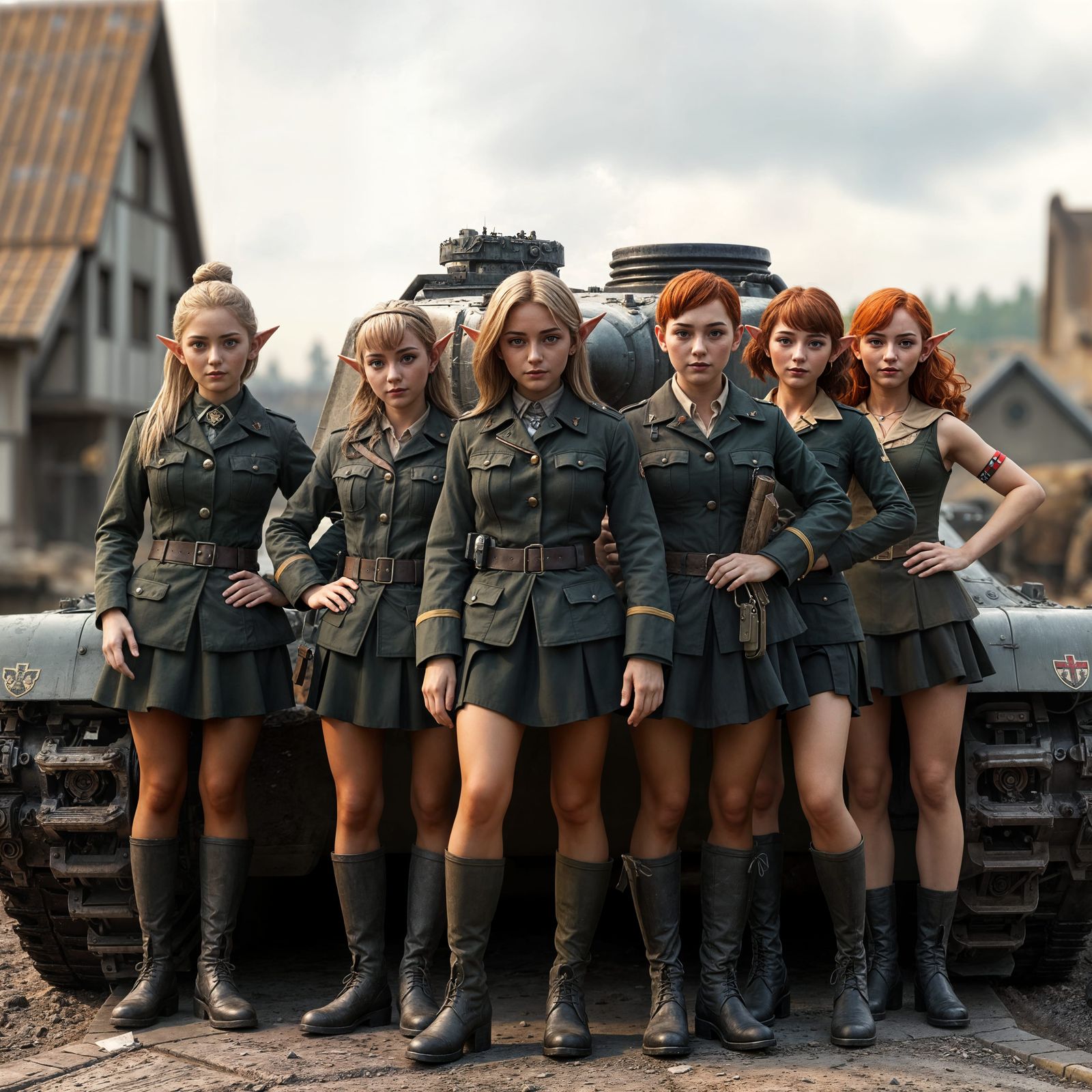 Elvish Tank Crews Prepare for Battle