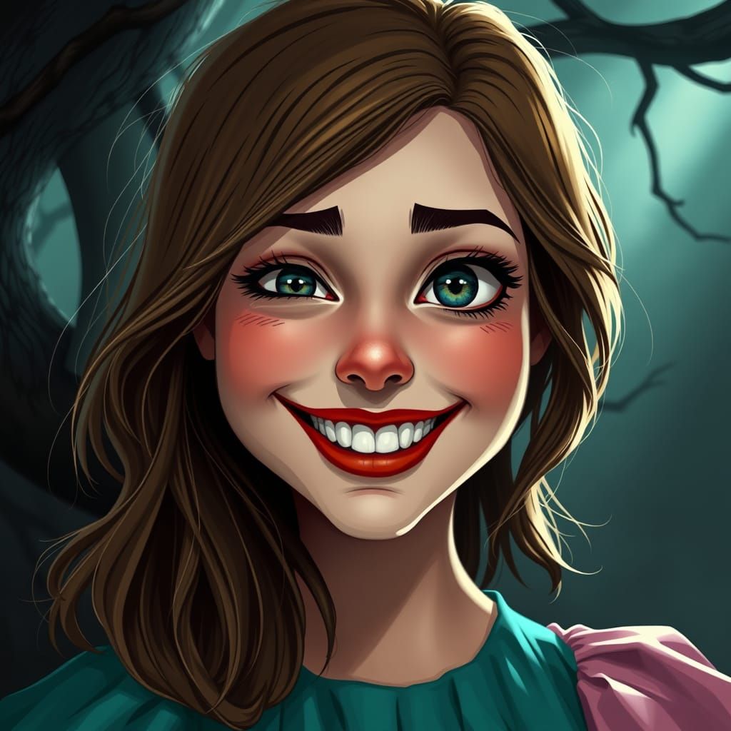 Mysterious College Student in Enchanted Forest