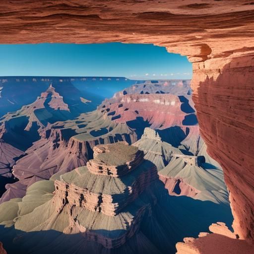 Grand Canyon Sunset Panoramic Digital Painting