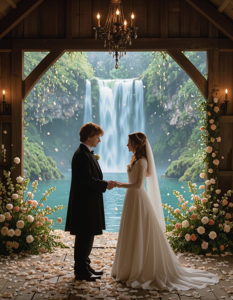 Ron and Hermione's Wedding as Surrealist Film Still