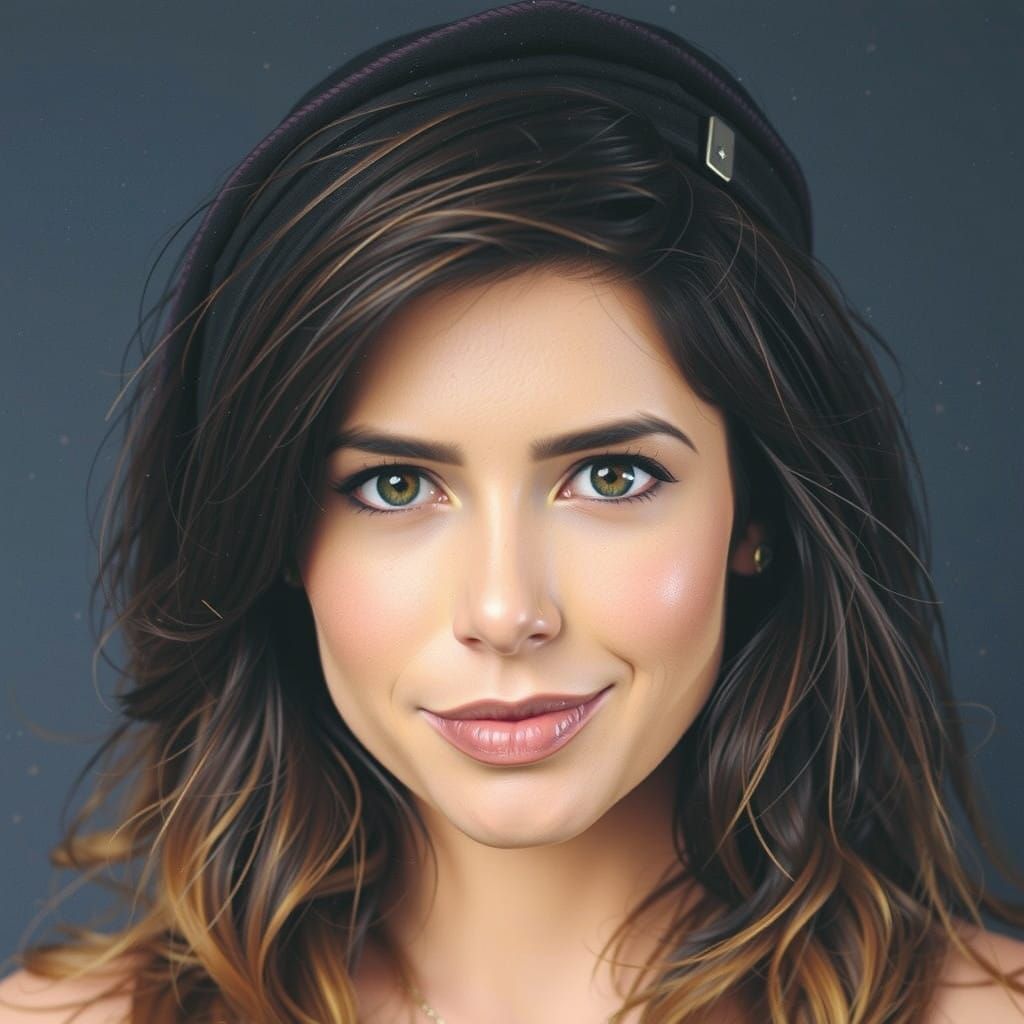 Inspirational Businesswoman Portrait in Art Deco Style