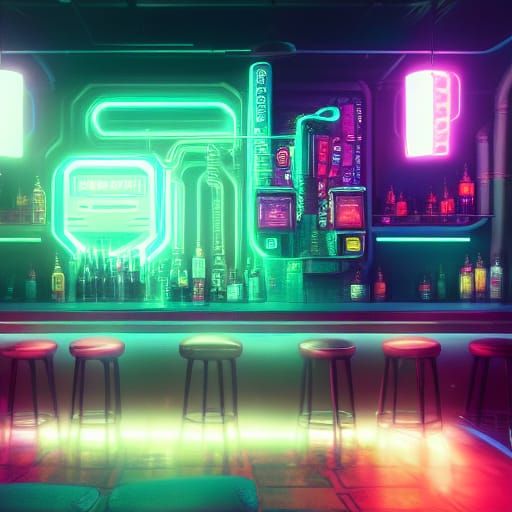 Cyberpunk Bar