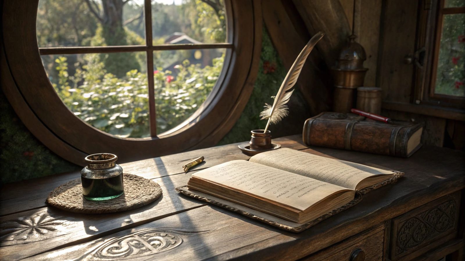 Rustic Cabin Study in Earth Tones