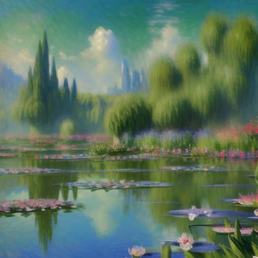 Fantasy Impressionism in Monet's Hyperreal Style