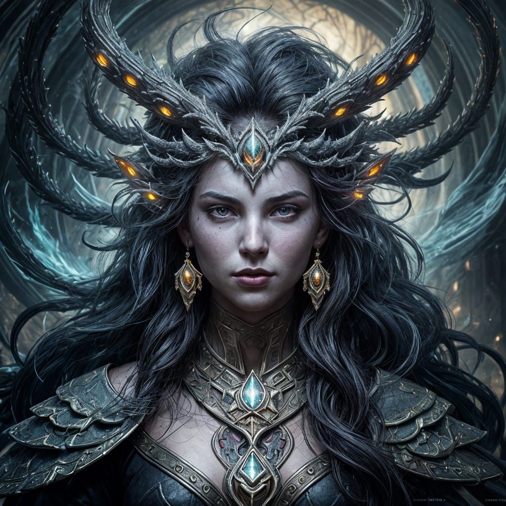 Dark Fantasy Art with Dynamic Lighting