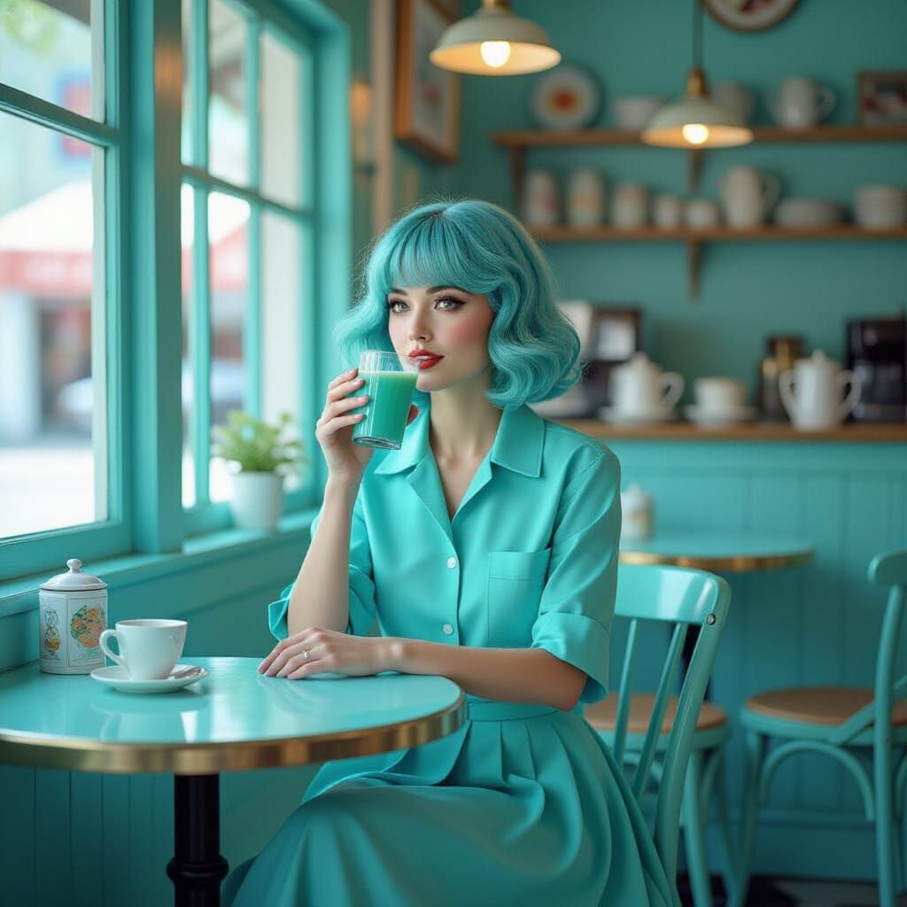 Turquoise café