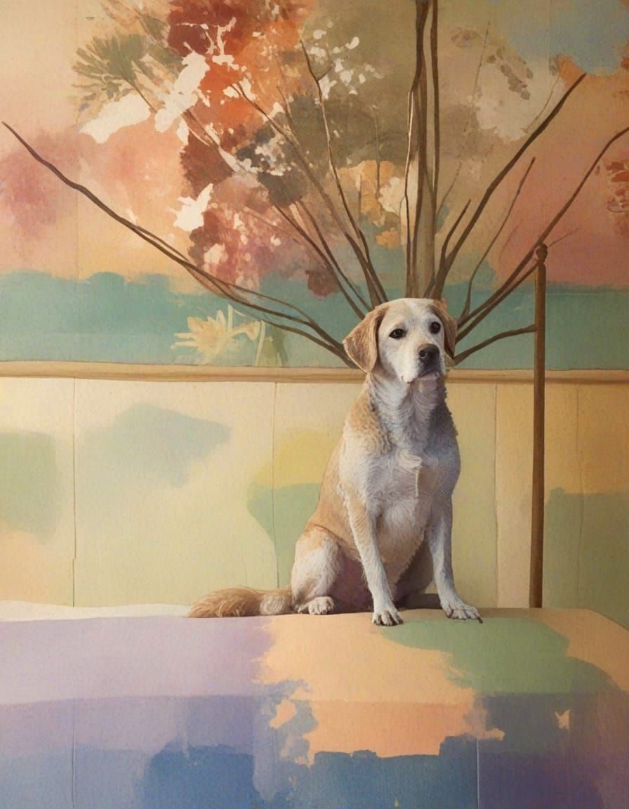 Pinhole Camera Dog Portrait Collage