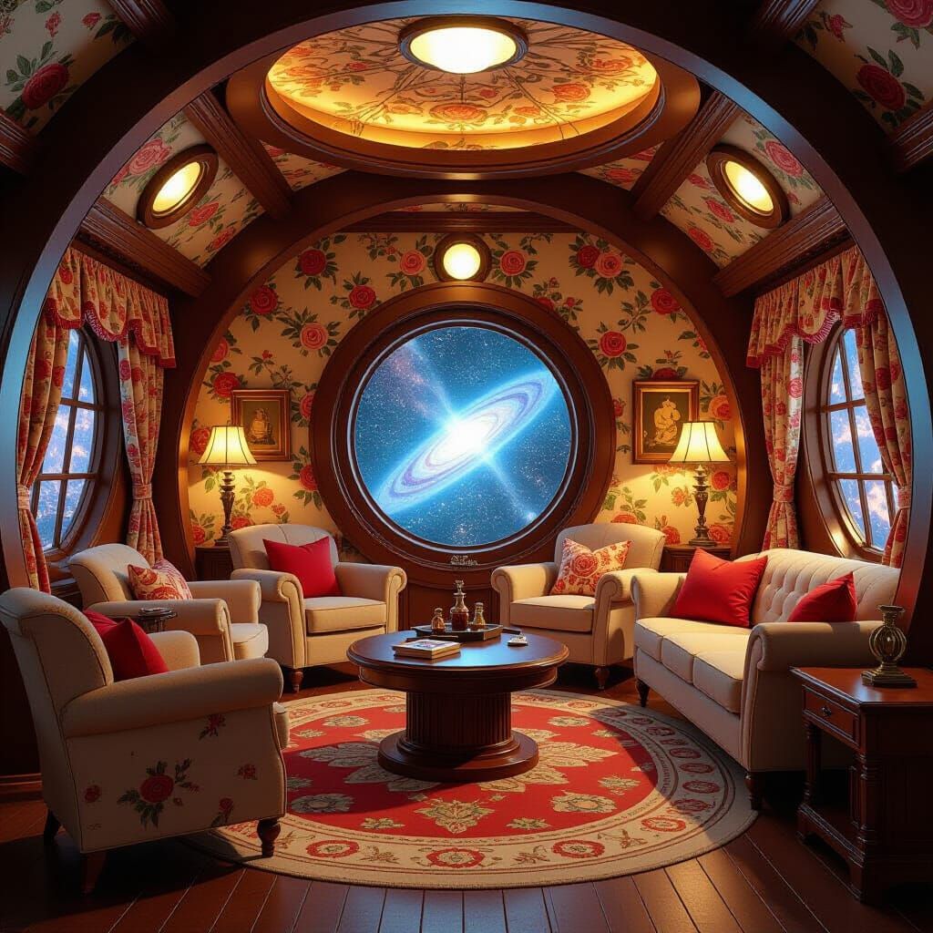 Cozy TARDIS Interior: Cottage-Core Meets Sci-Fi