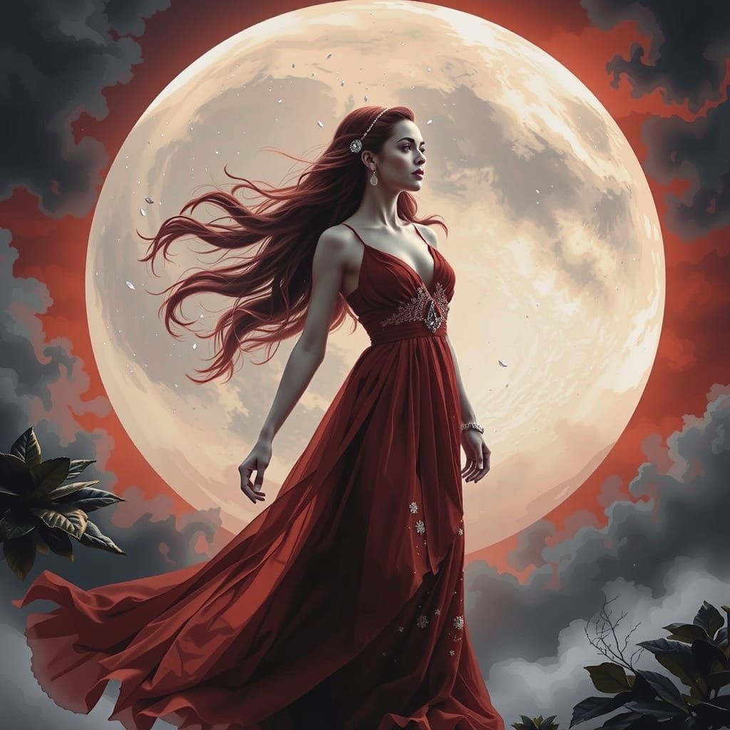 Elegant South Asian Woman in Fashionable Gray Saree