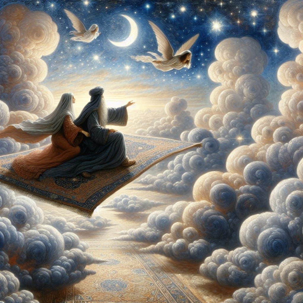 Aladdin and Jasmine on Magic Carpet Ride