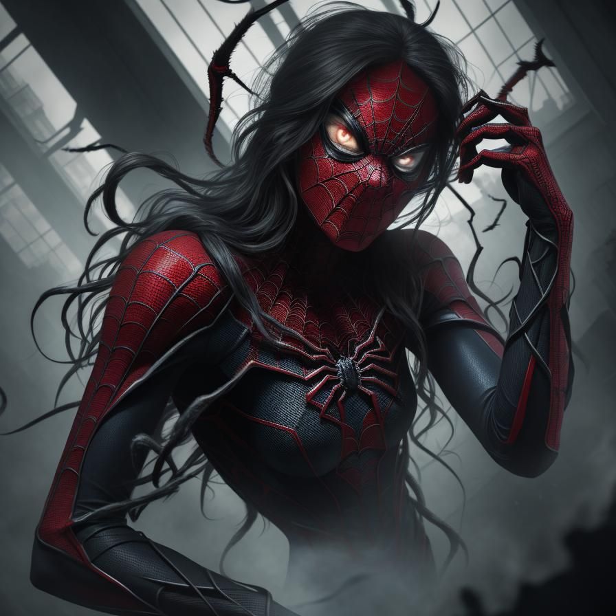 Hyperrealistic Spider Woman in High Definition