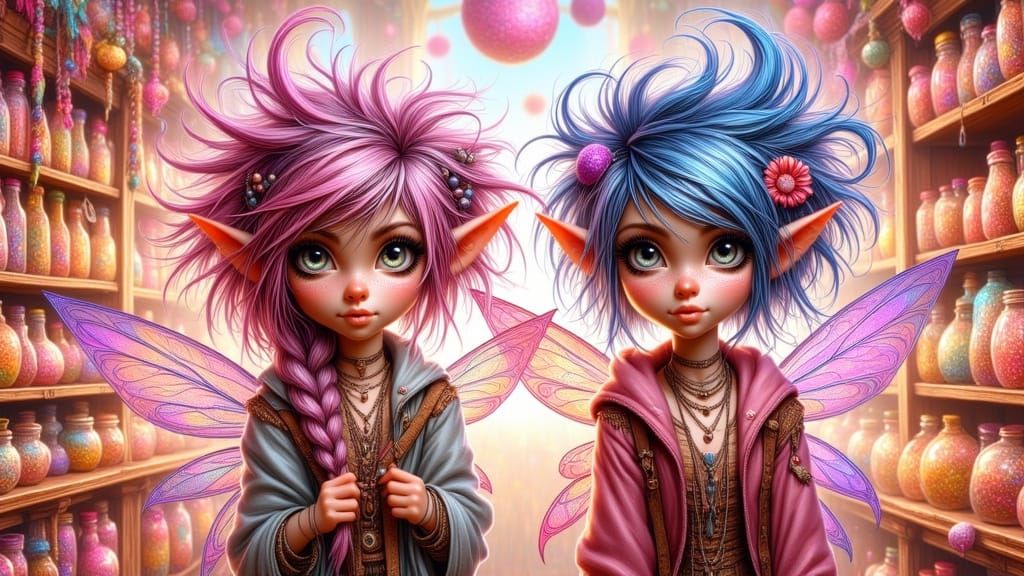 Punky Pixies Break Into Candy Store