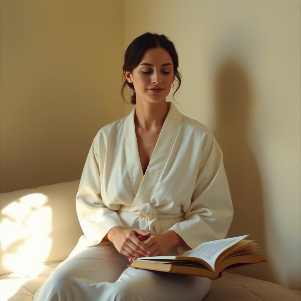 tranquil Contemplation in a Peaceful Setting