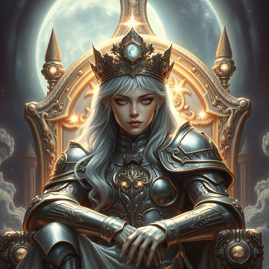 Cosmic Knight on Throne of Dreams