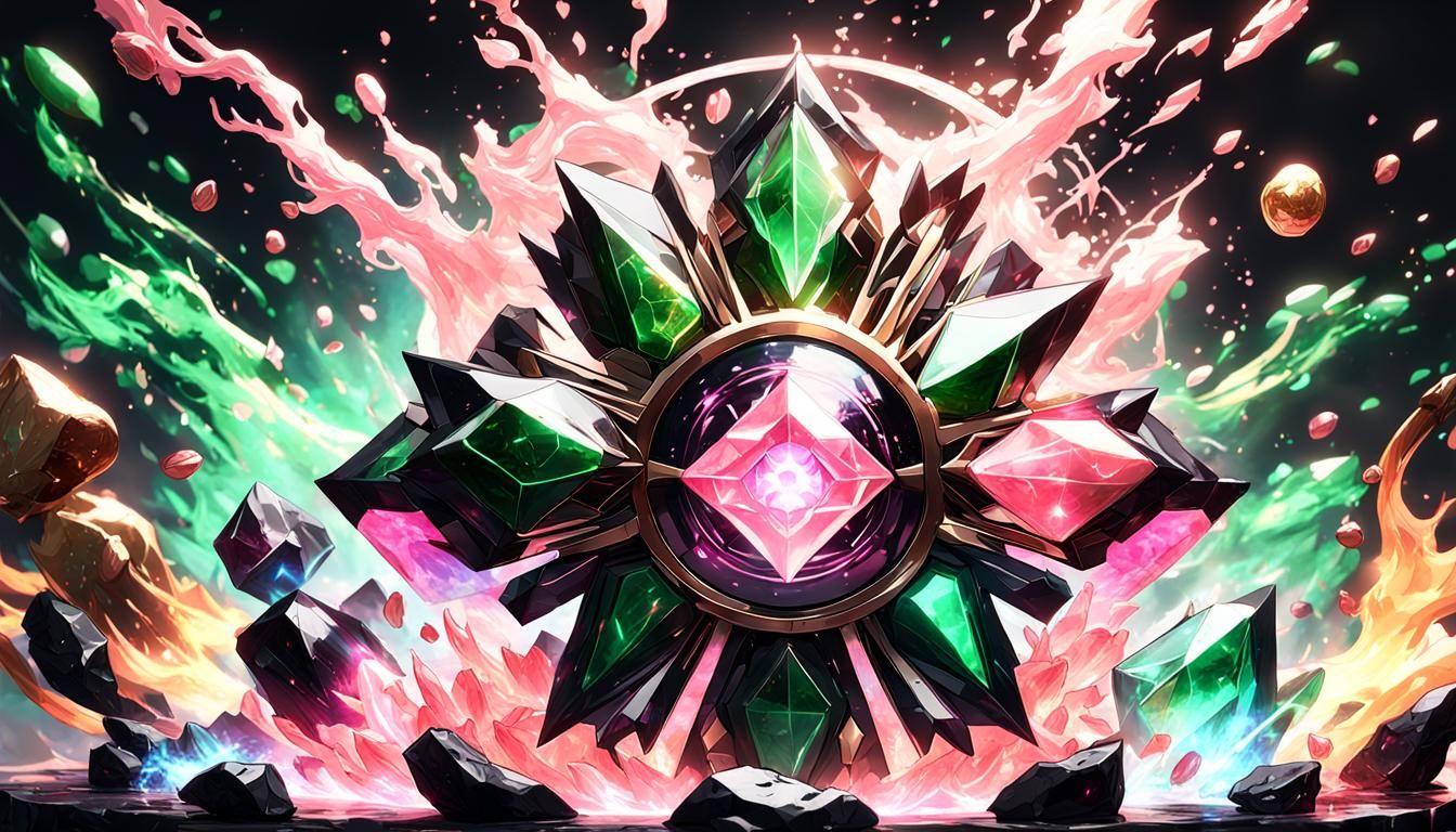 Epic Power Stone with Black Magic, Anime Art