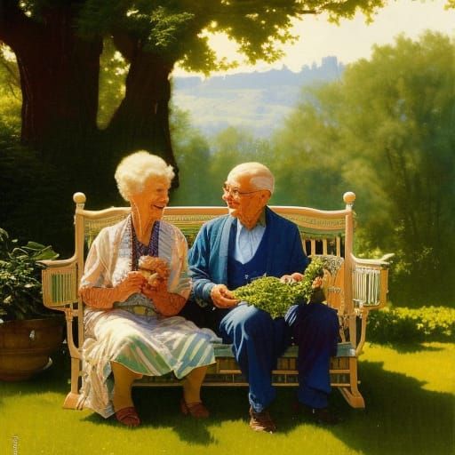 Grandma and Toddler Share a Moment