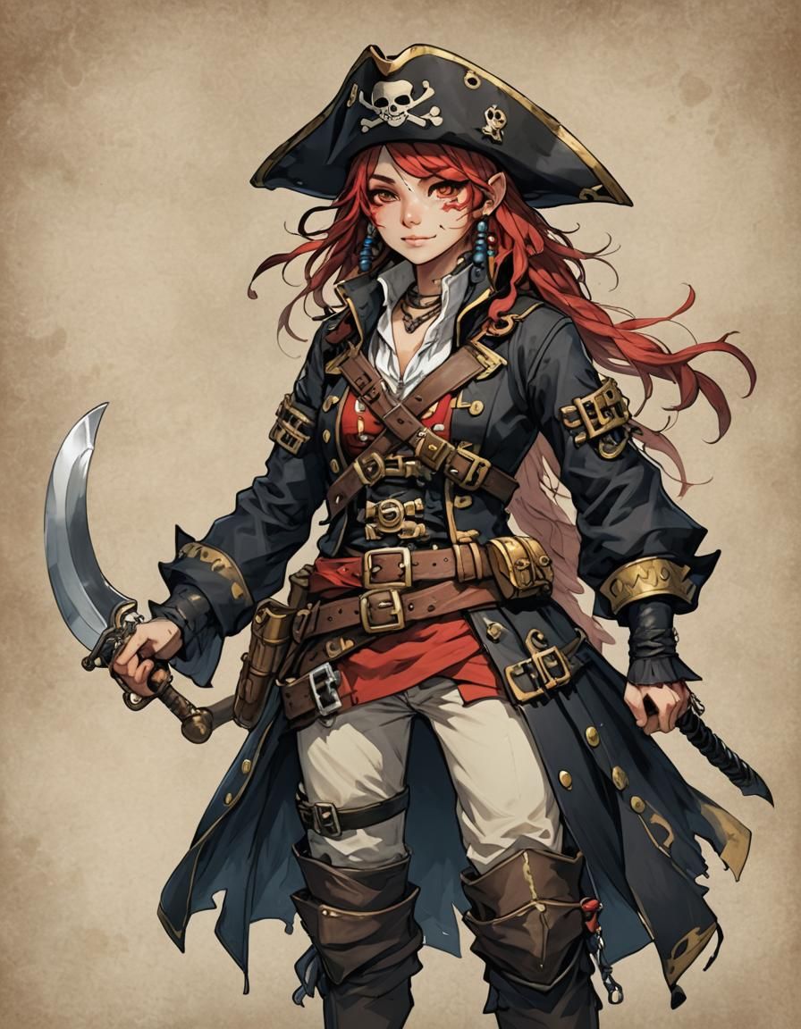 Human Neko Pirate: A Fusion of Worlds
