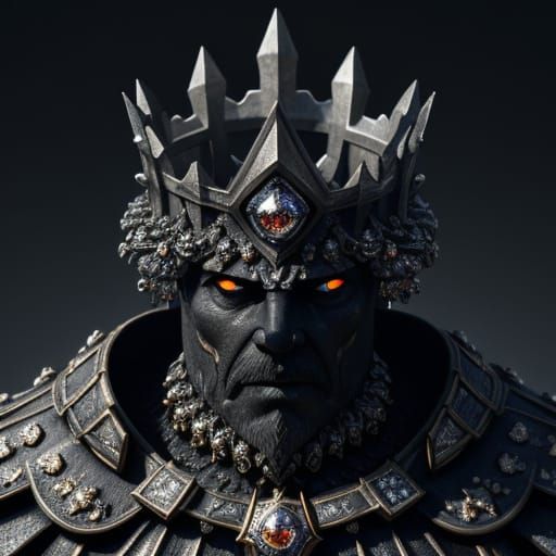 Dutch Royal Crown of Titanium and Black Diamonds