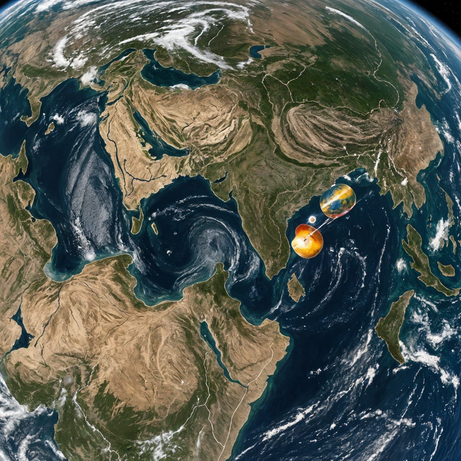 Earth From Space: Chandrayaan-3 Launch From India