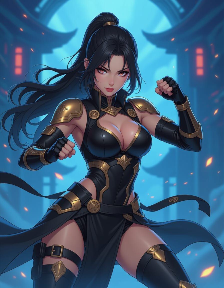 Agile Monkeykin in Starship Dojo, Anime Style