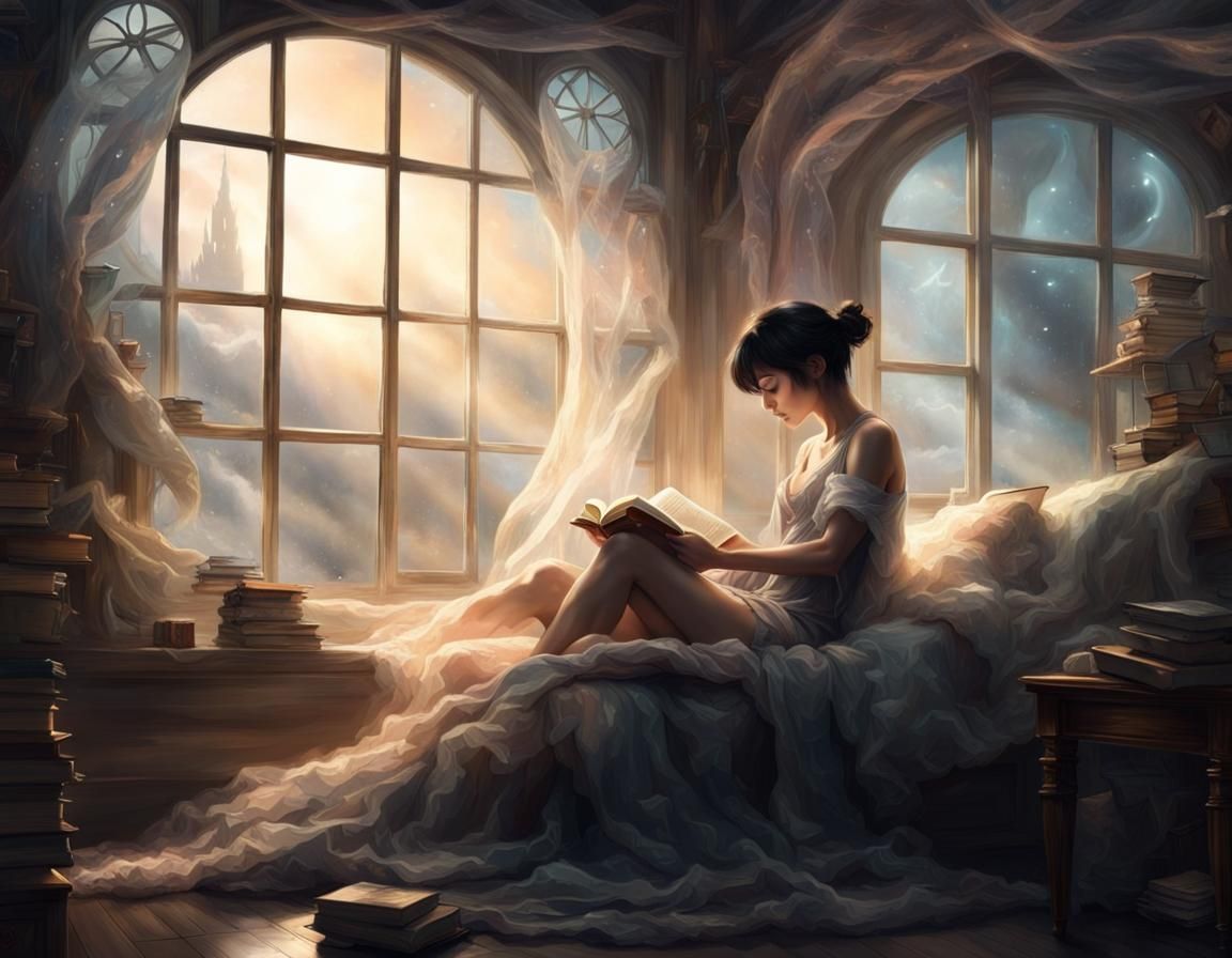Fantasy World Awakens as Woman Reads