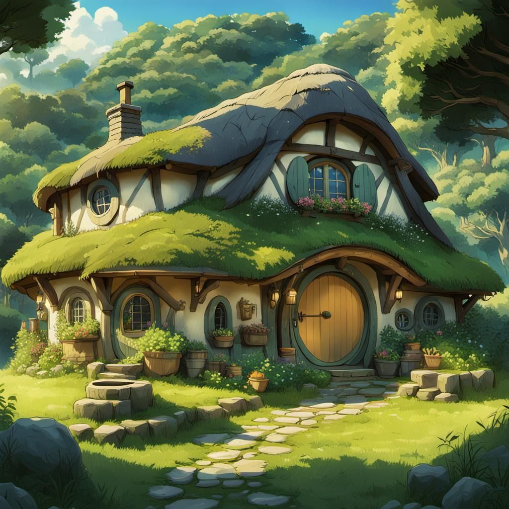 Studio Ghibli Hobbit Home