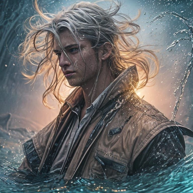 Advertising Billboard of Handsome Man with Phone