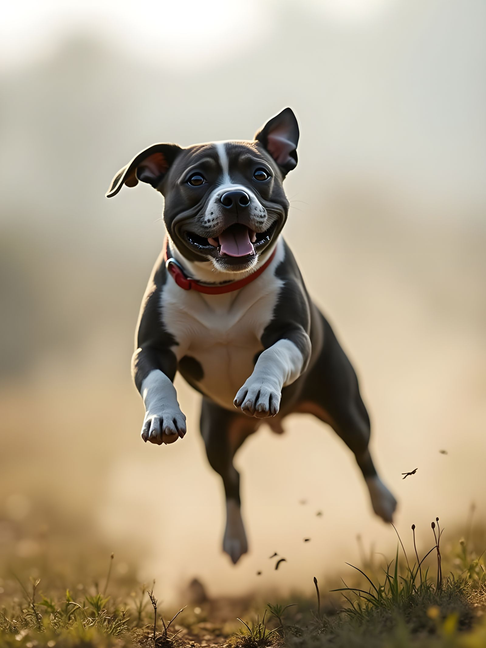 Bull Dog Takes Flight