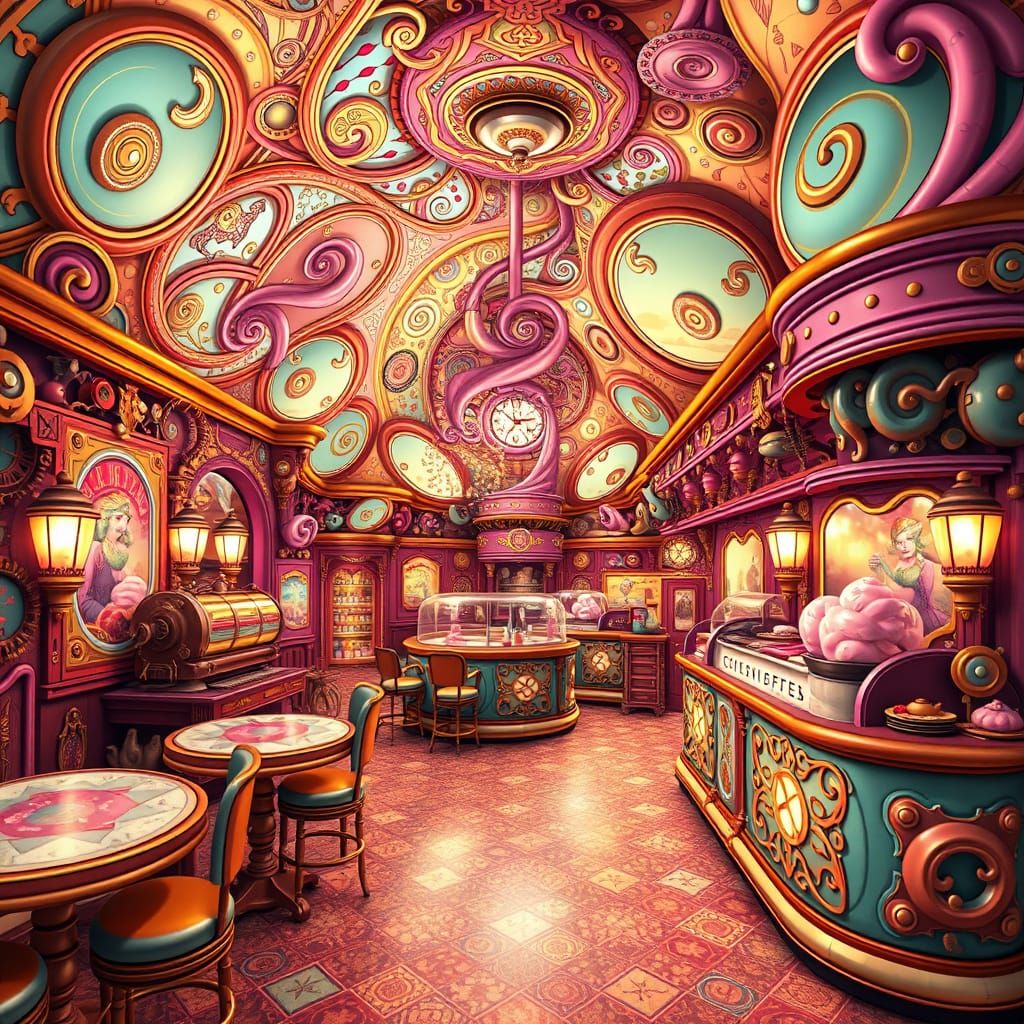 Steampunk Creamery with Impossible Geometry