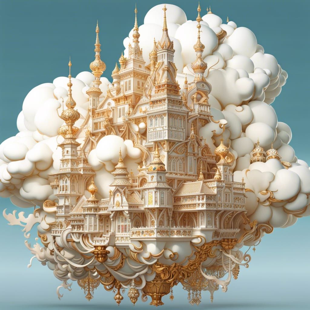 Cloud Castle: A Breathtaking Photorealistic Masterpiece
