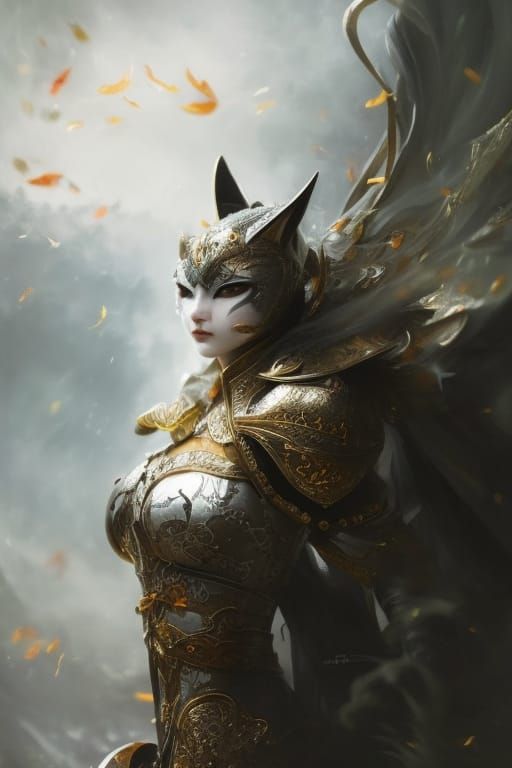 Cat Knight in Shrouded Storm