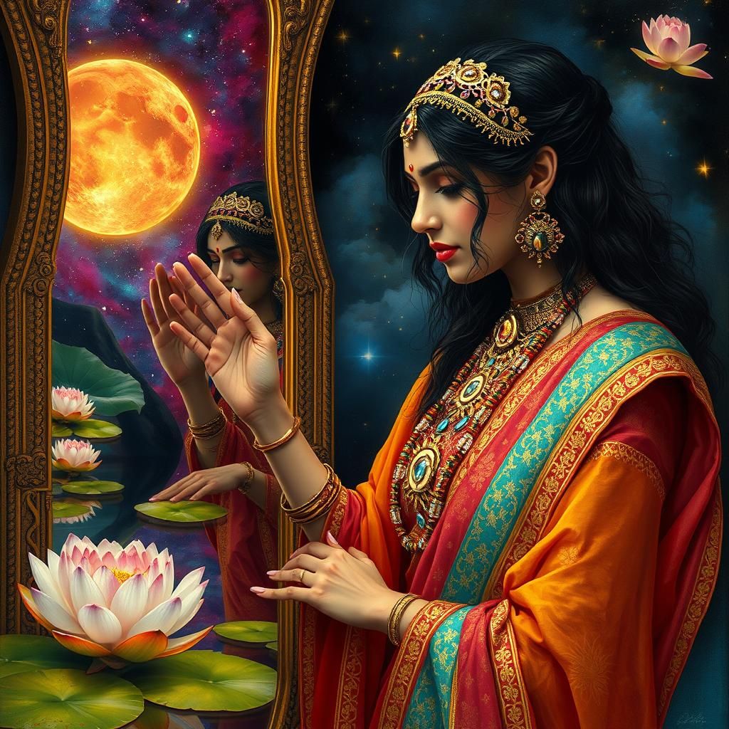 Ethereal Devdasi in Saree