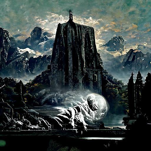 Sinister Ethereal Fantasy Art in Horror Style