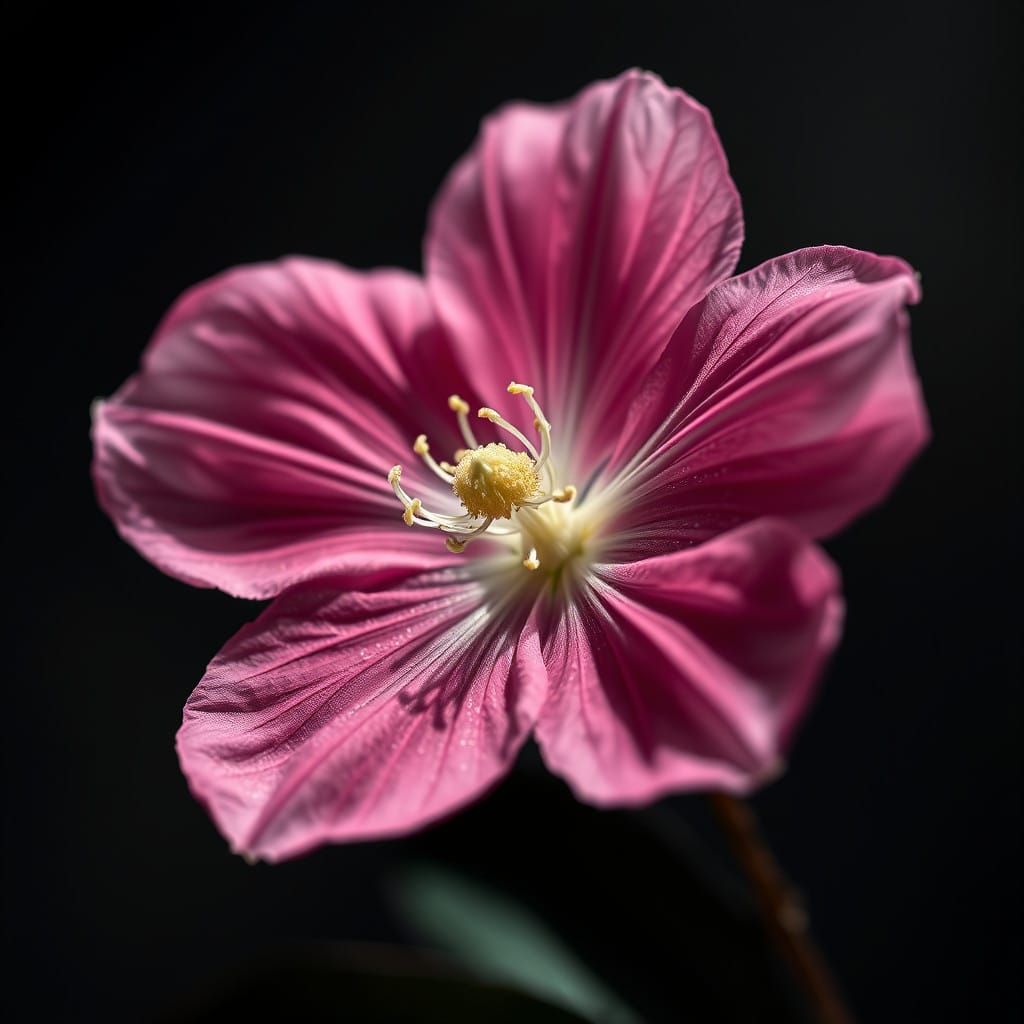 Velvety Jazmine Flower in Moody Light