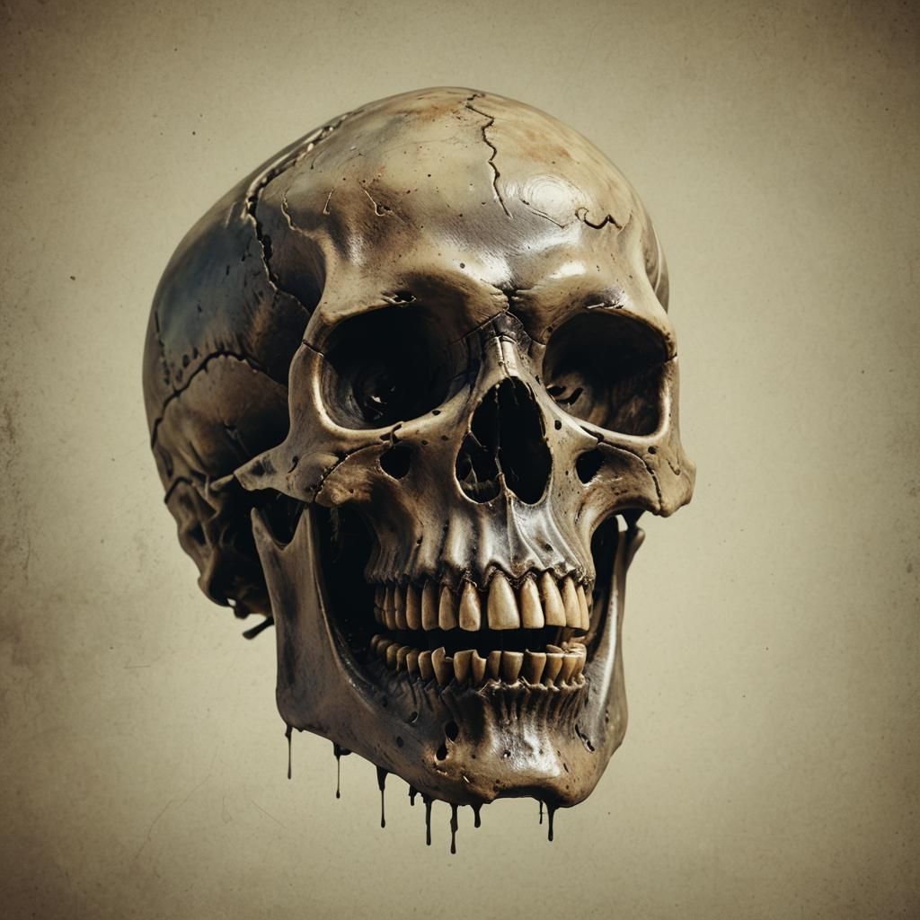Dramatic Photorealistic Skull with Cinematic Lighting