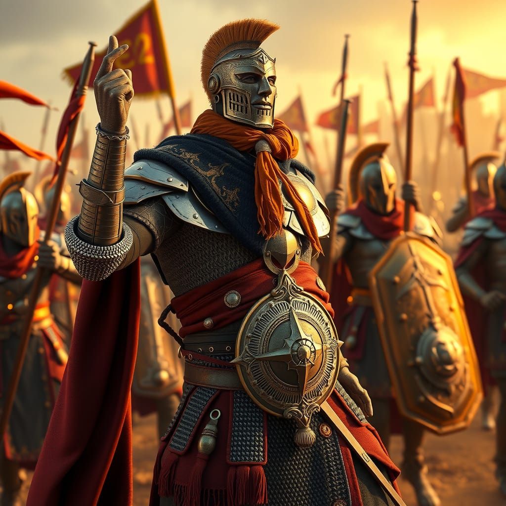 King David Leads Army in Epic Battlefield Victory