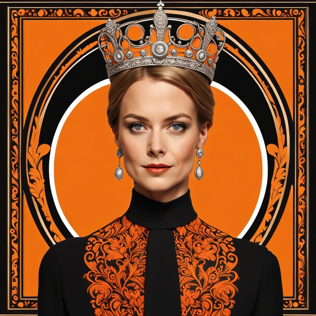 Halloween Princess Portrait in Hyperrealistic Style