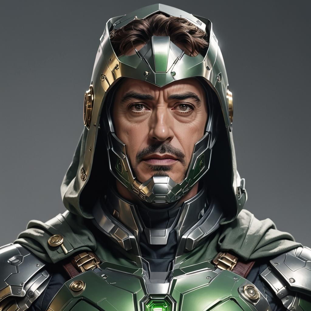 Anime-Style Doctor Doom Portrait