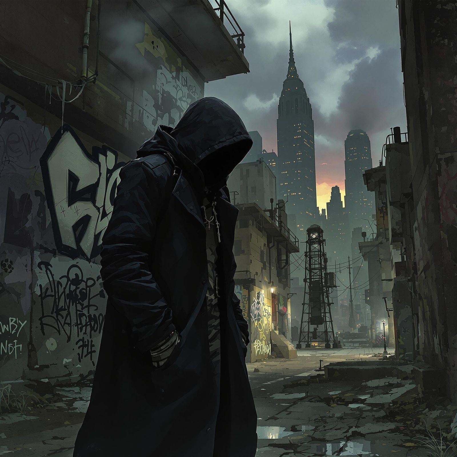 Streetwise Mystic in Urban Twilight