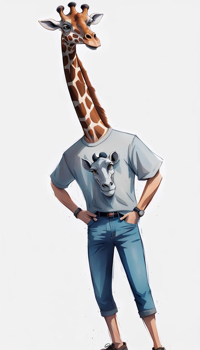 Giraffe-man. Animorph.