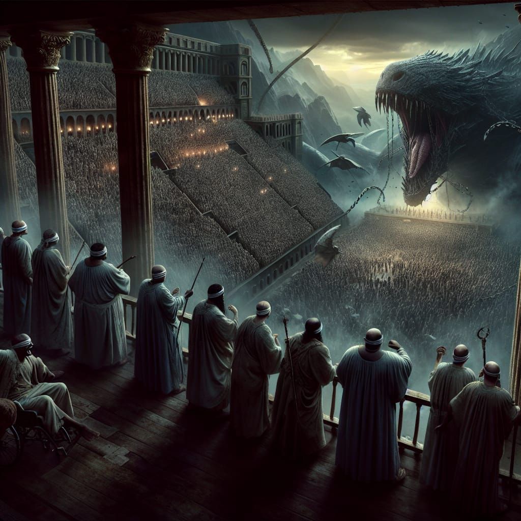 Dark Fantasy Horror: Blind Men Unleash the Beast