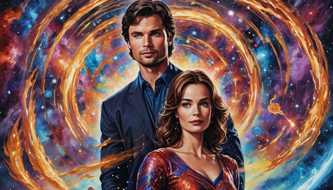 ''SMALLVILLE'' Tom Welling As Clark Kent, Erica Durance As L...