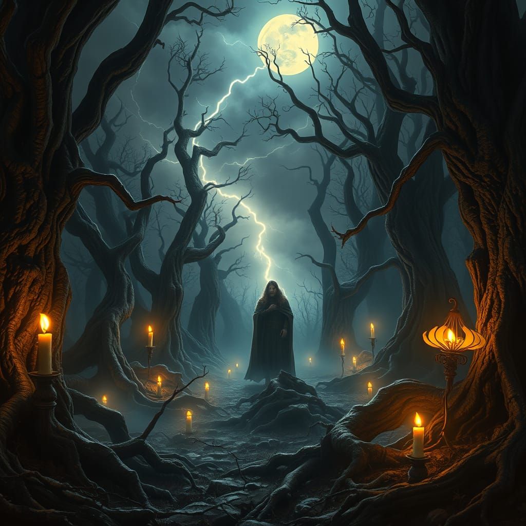 Baltic Mythology Storm God Perkunas in Haunting Primeval For...