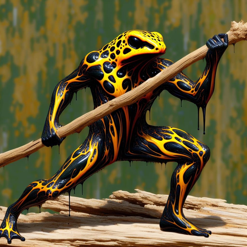 Poison Dart Frog Warrior with Club