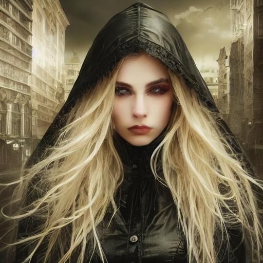 Blonde Guitarist Rocks the Stage at Concert