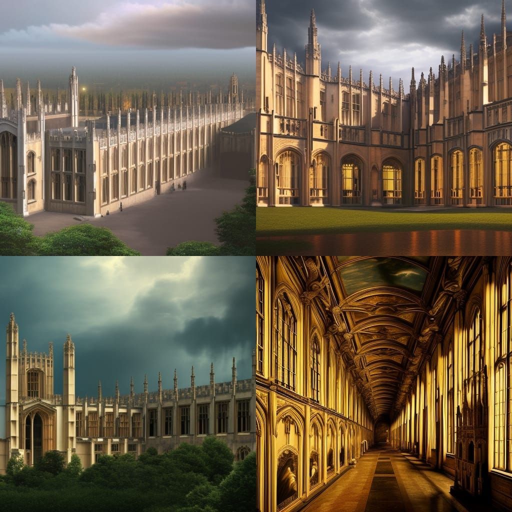 Cinematic Digital Painting of Cambridge University